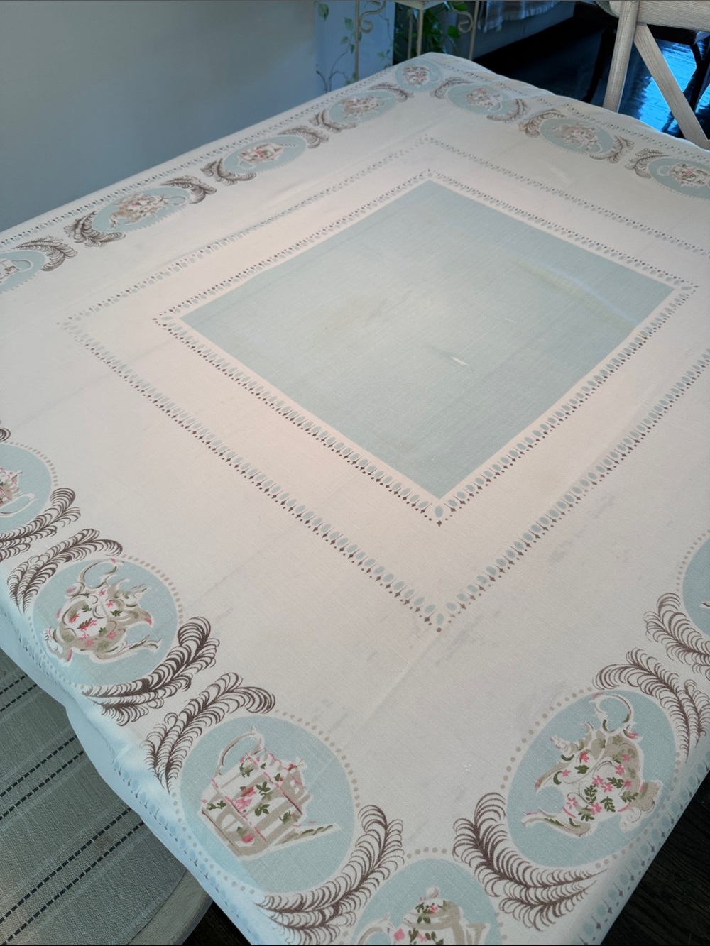Vintage Tea Pots Tablecloth